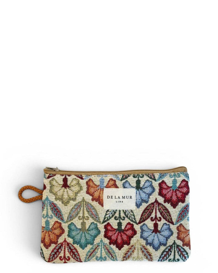 Floral Jacquard Pouch
