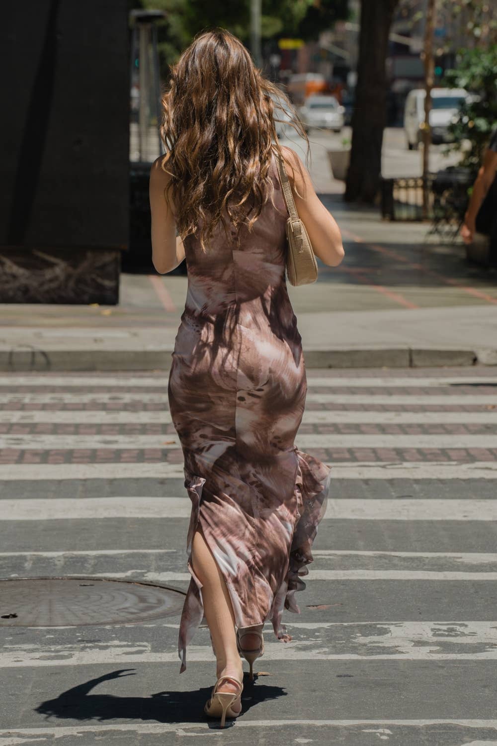 Mia Mesh Ruffle Maxi Dress