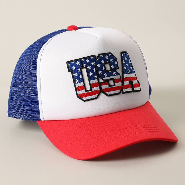 USA Flag Patch Hat