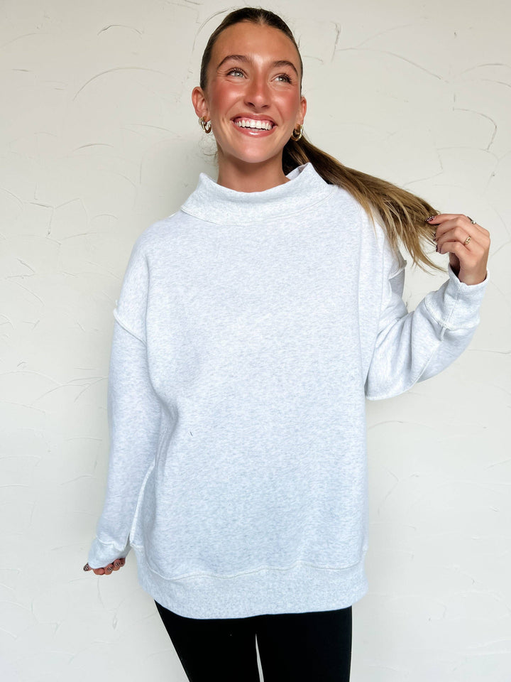 Evelyn Mock Neck Pullover