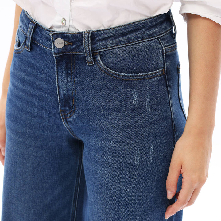 Rowanne Mid-Rise Wide Leg Jeans