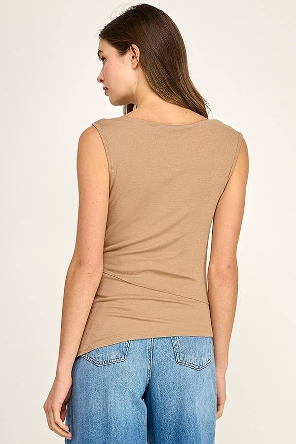 Dress It Up Draped Sleeveless Top
