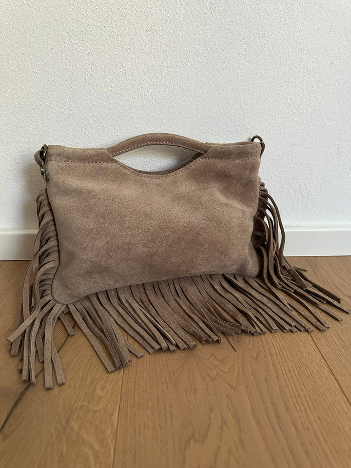 Suede Fringe Bag