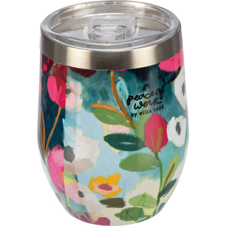 Floral Wine Tumbler