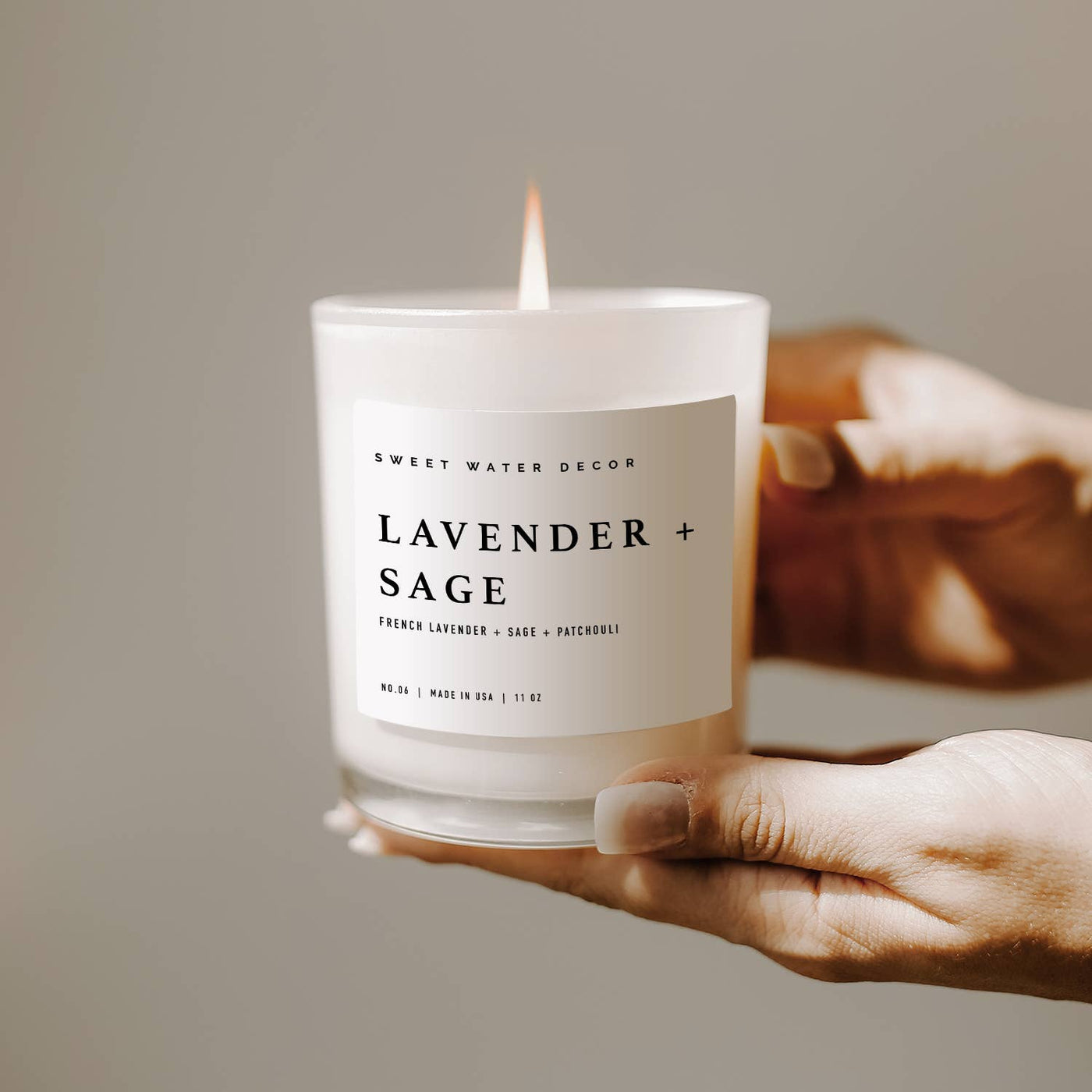 Lavender and Sage 11 oz Soy Candle - Home Decor & Gifts