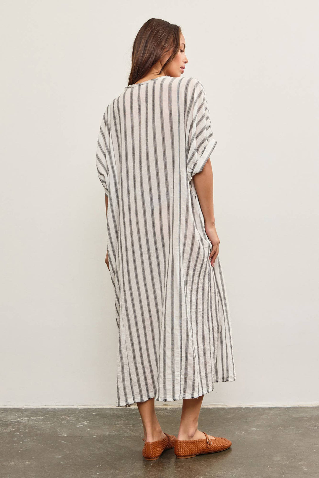 Boardwalk Stripe Tunic Gauze Dress