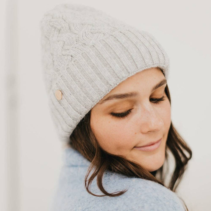 Satin Lined Cashmere Beanie
