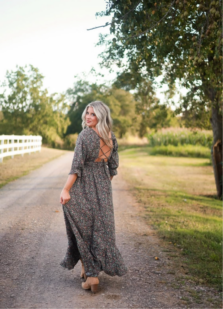 Rowan Tie Back Floral Maxi Dress