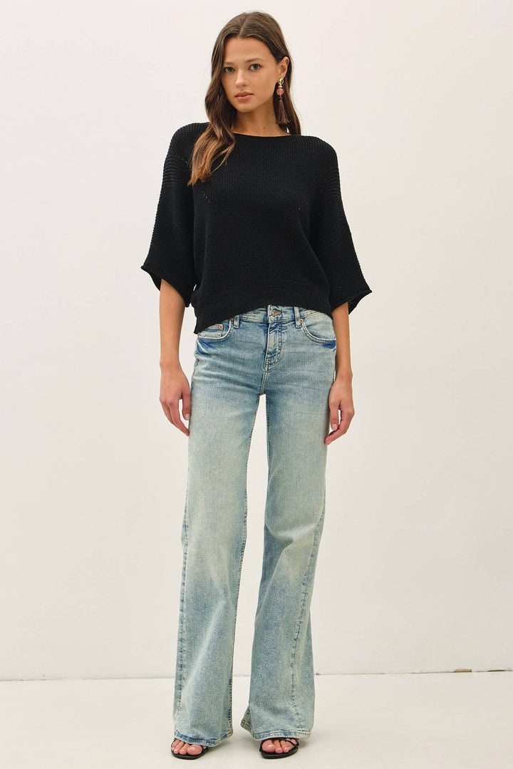Kelsey Open Knit Top