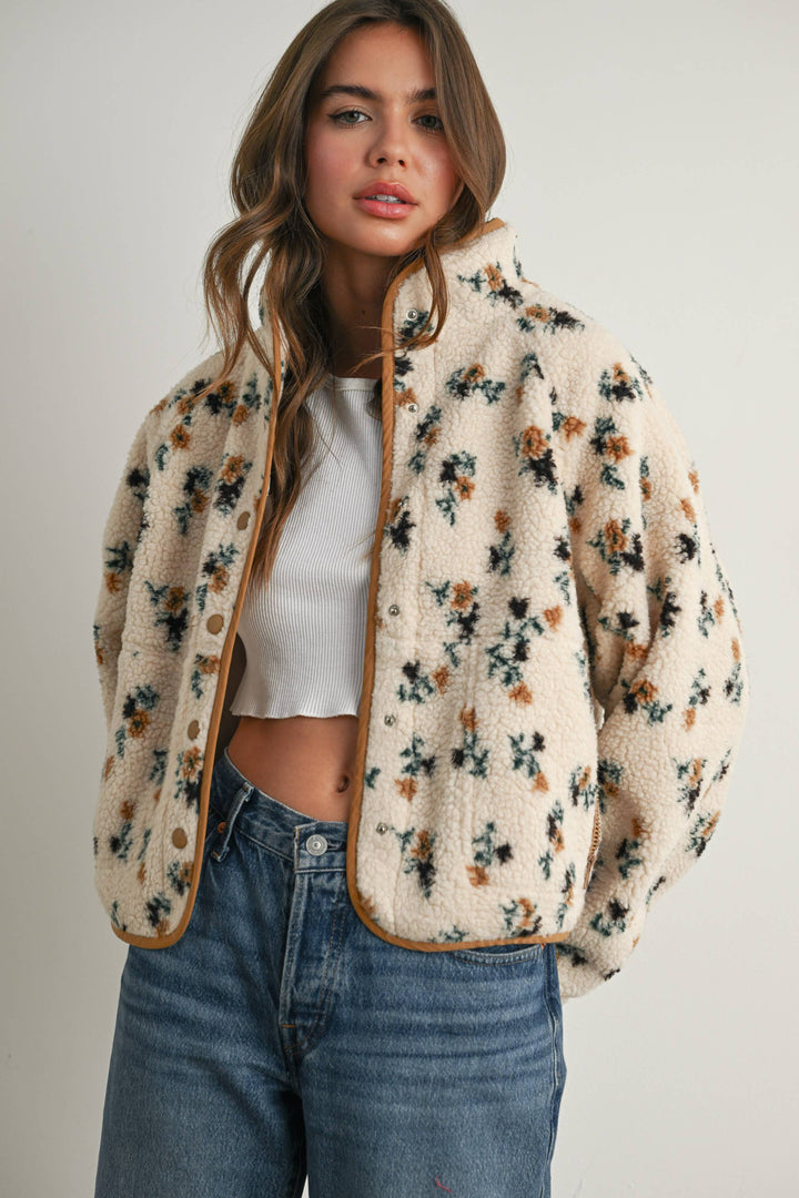 Cousins Floral Fleece Jacket