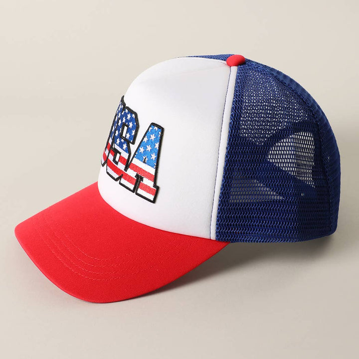 USA Flag Patch Hat