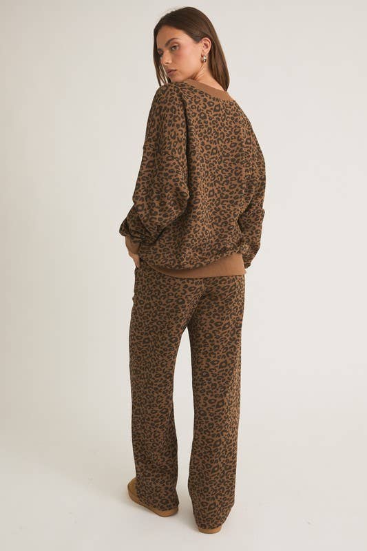 Wildly Cozy Leopard Lounge Set