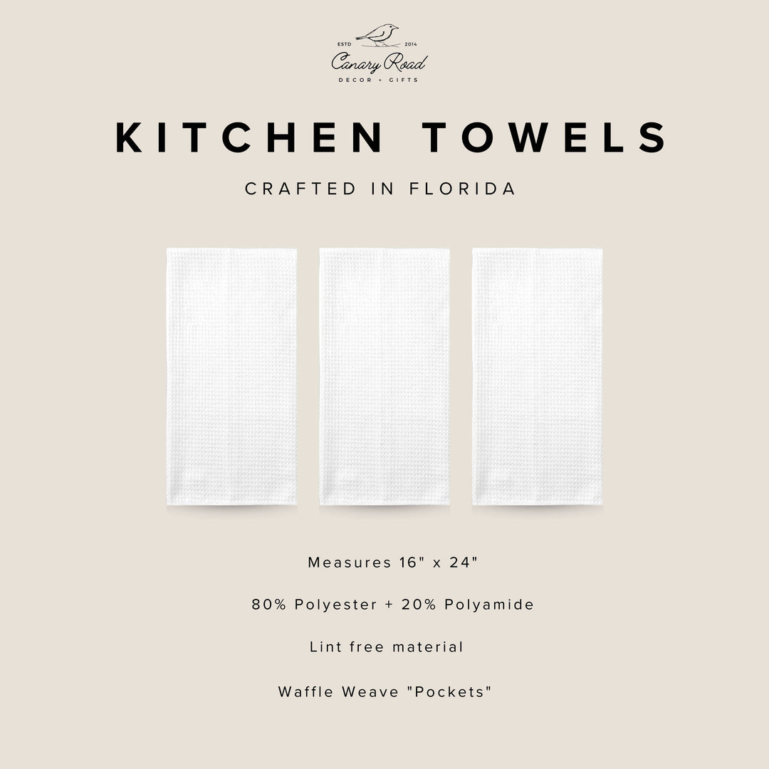 Chicken Farmhouse Kitchen Towel - white