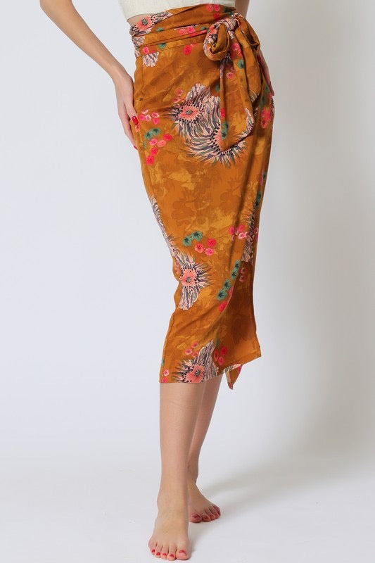 Savannah Bloom Wrap Skirt