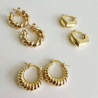 Heartthrob Hoops Earrings Gold Filled