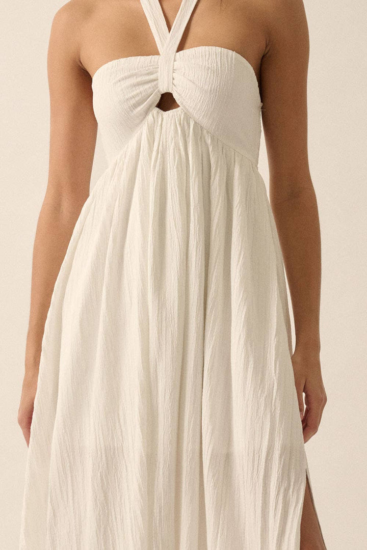 Paola Maxi Halter Dress final sale