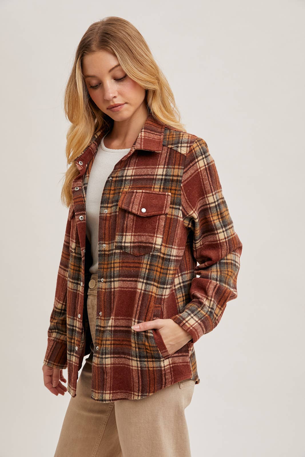 Rustwood Plaid Shacket