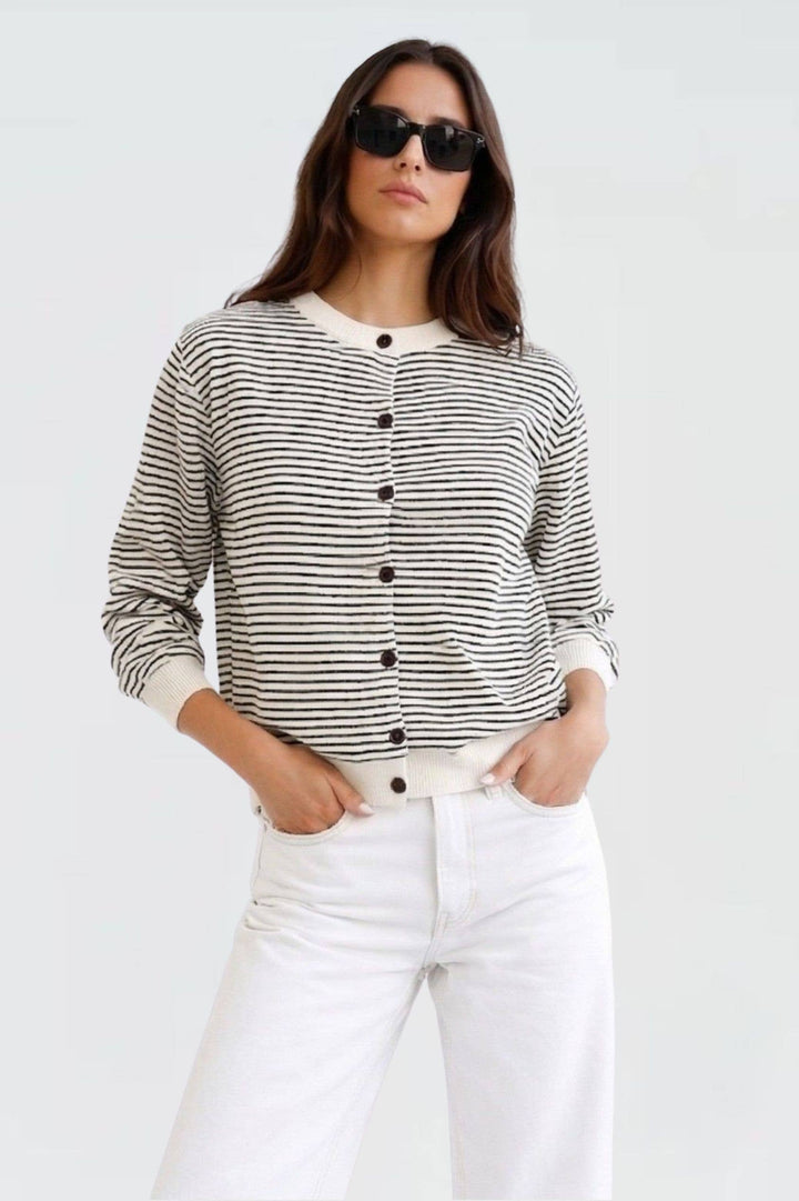 Camille Striped Cardigan