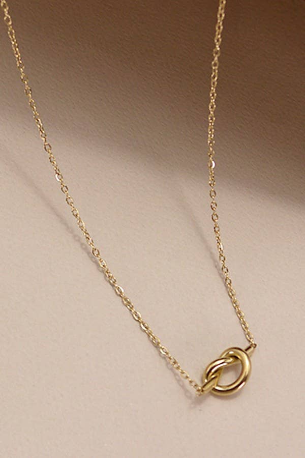 Eternity Titanium Knotted Necklace