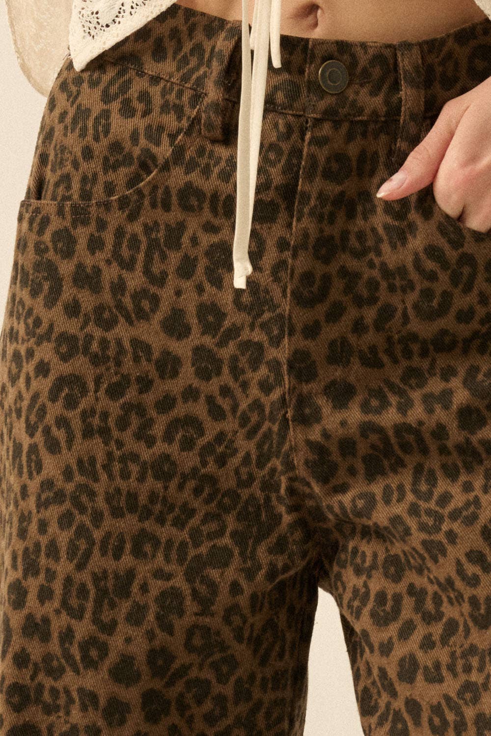 Wild Side Leopard Twill Pants
