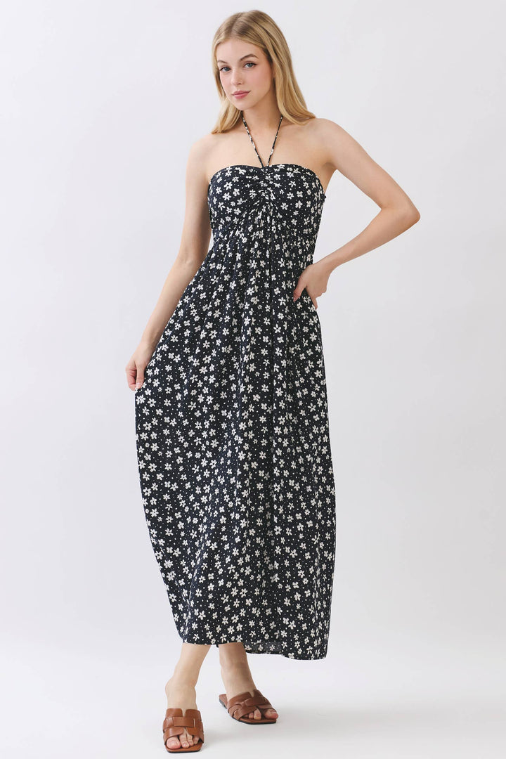 Zoe Halter Midi Dress