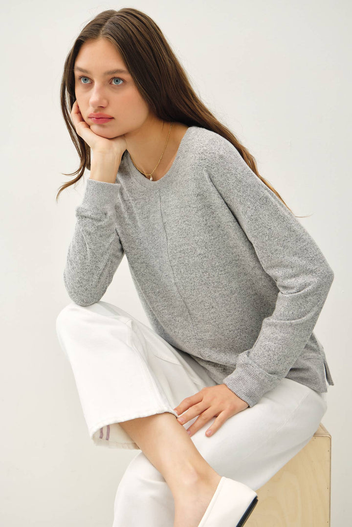 Minimalist Hacci Knit Sweater