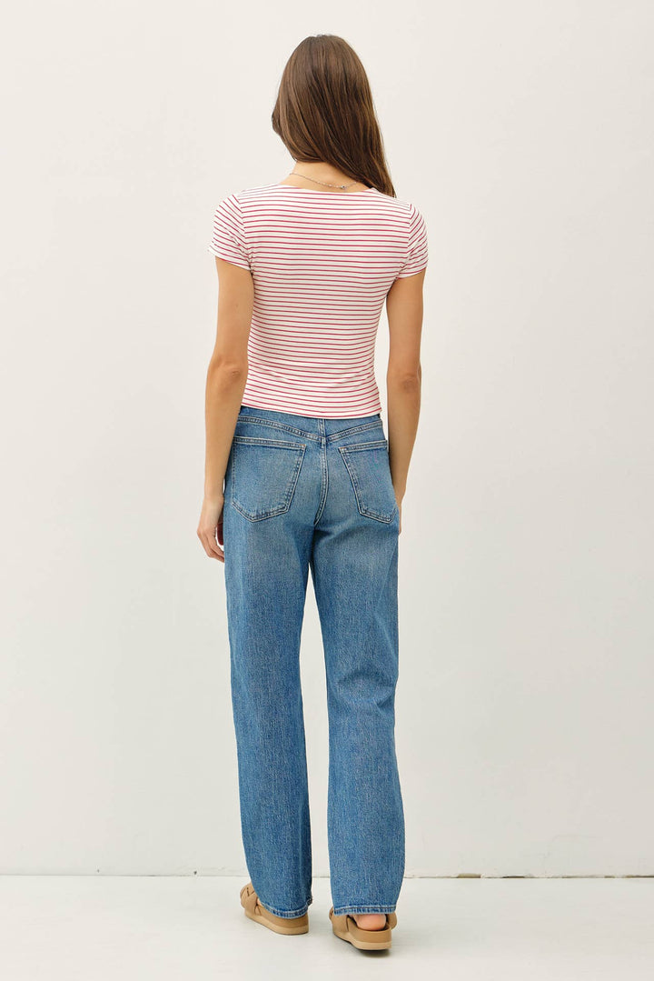 Ruby Striped Tee