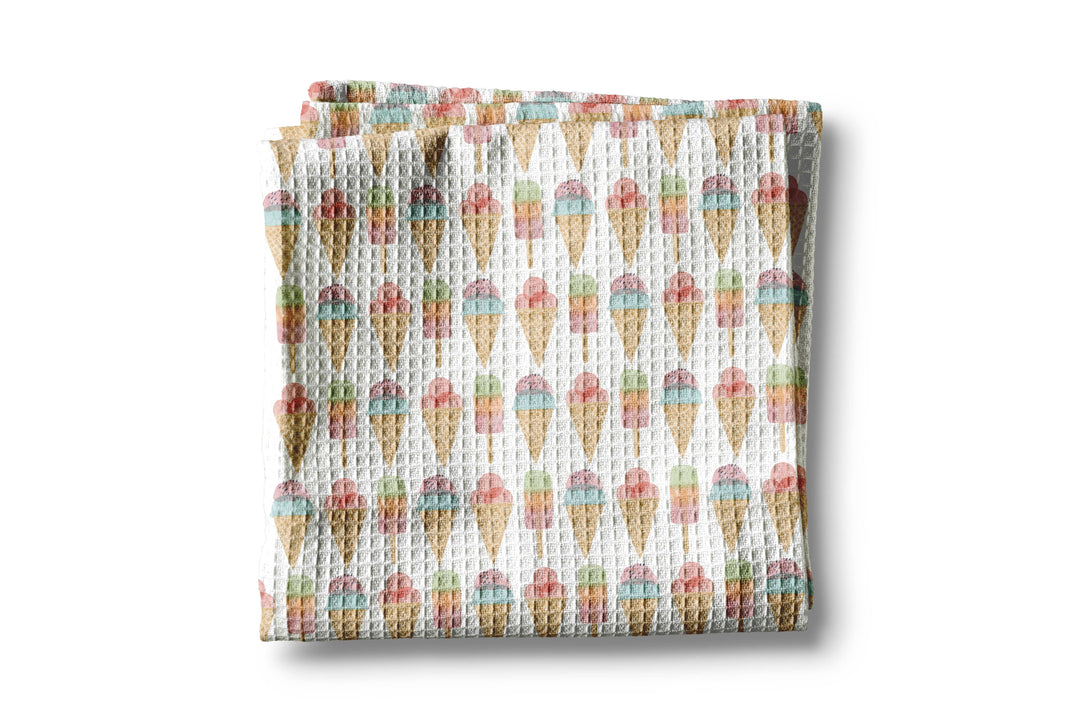 Ice Cream Summer Kitchen Towel