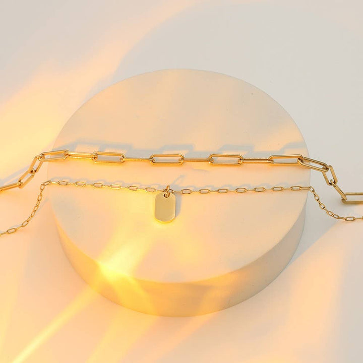 Link + Tag Necklace