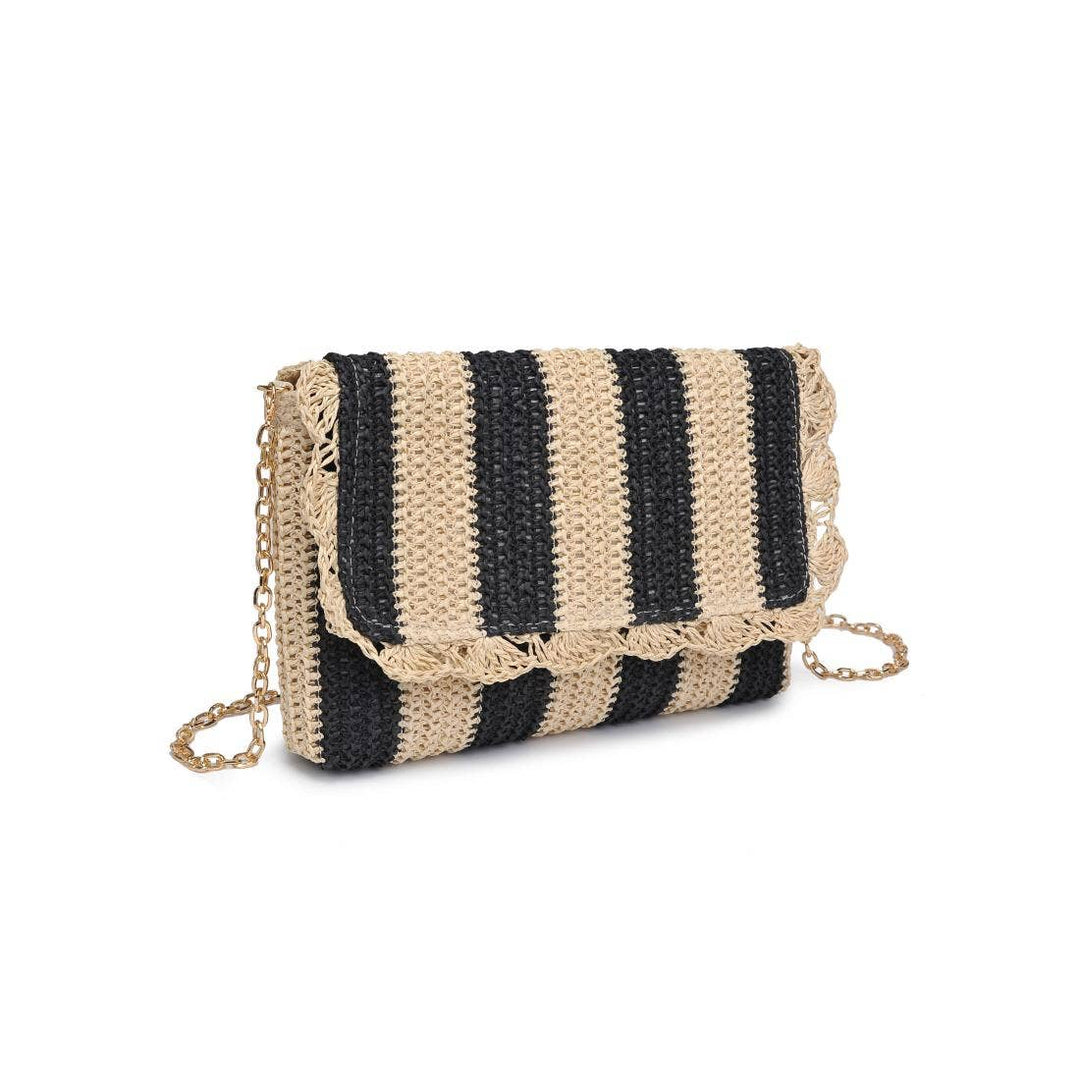 Winnie Woven Stripe Clutch