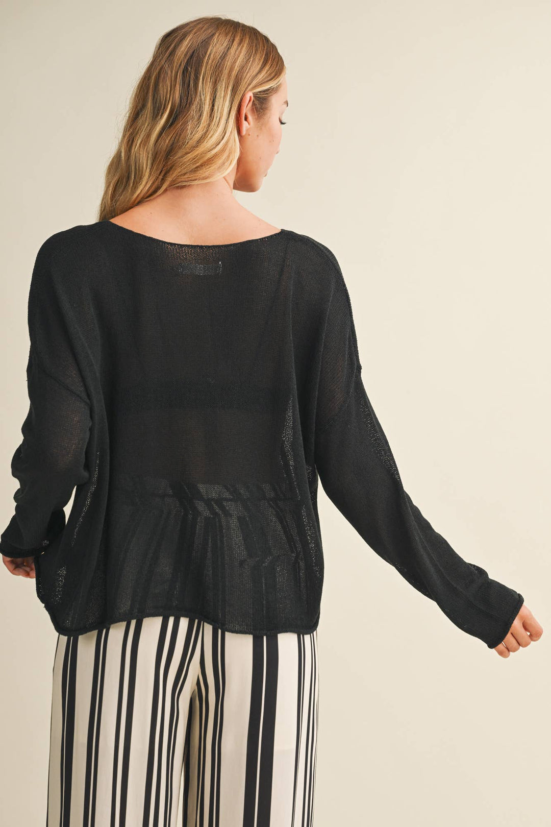 Muse Knit Sheer Pullover {Preorder}