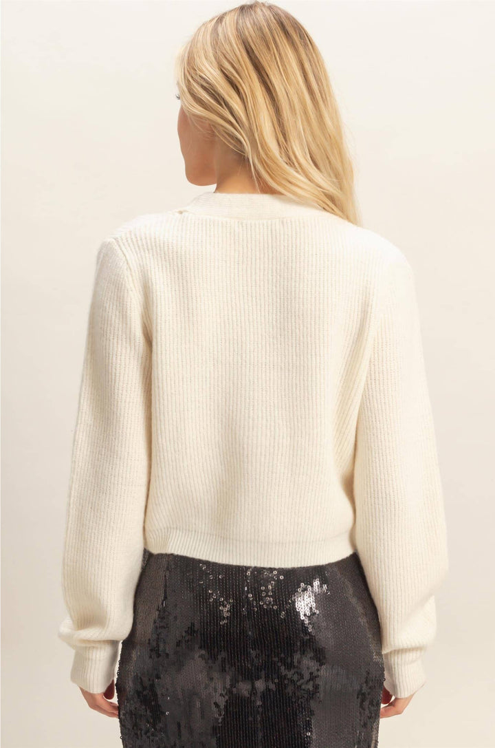 Celeste Sparkly Bow Cardigan