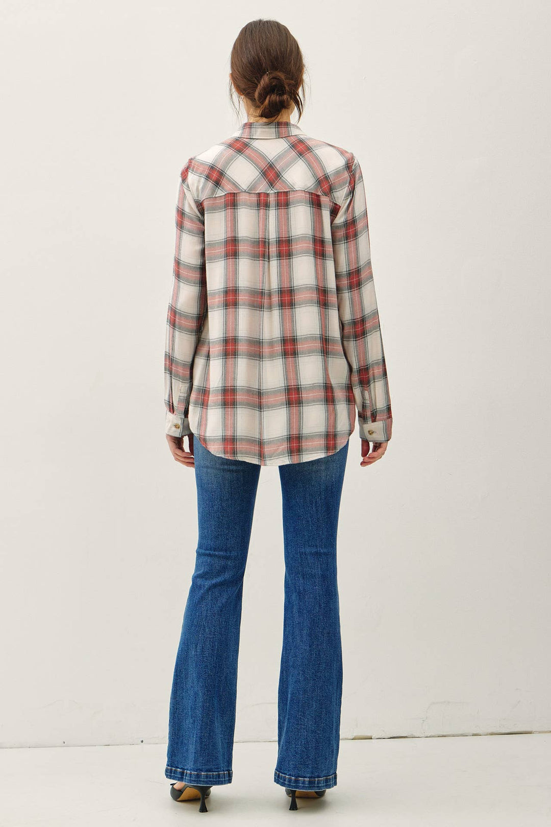 Ohio Plaid Button Down-Red