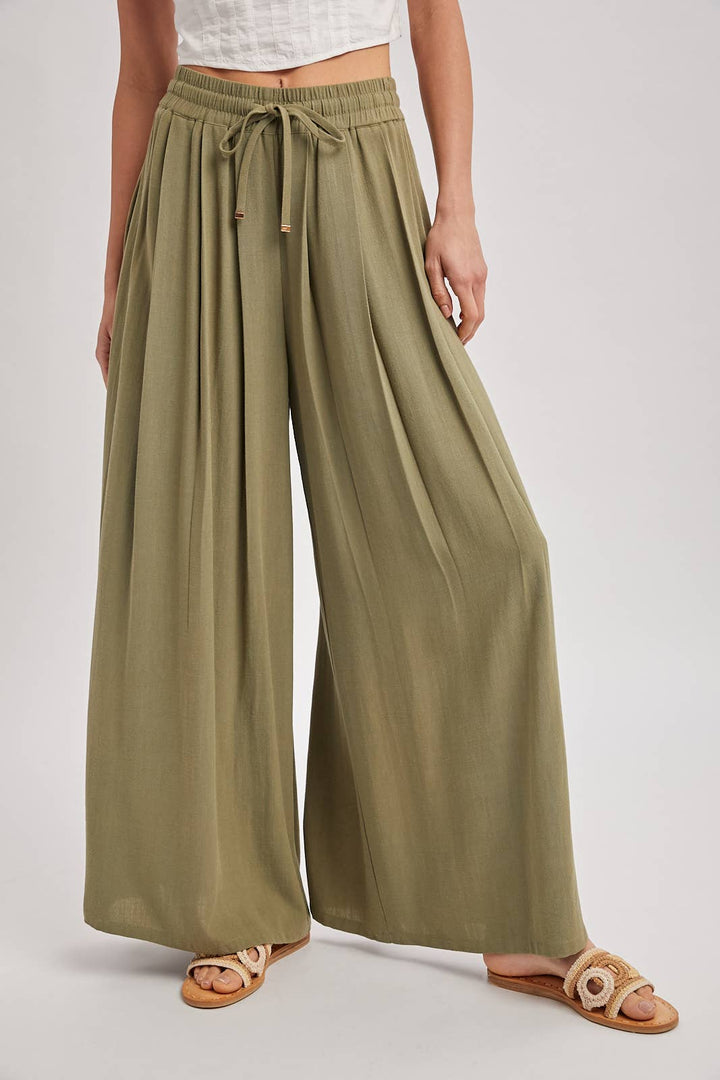 Olive Muse Palazzo Pants