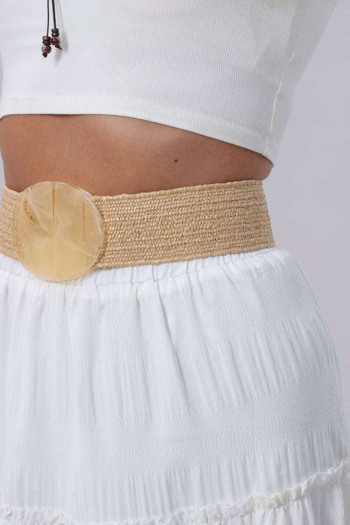 Chic Woven Statement Stretch Belt