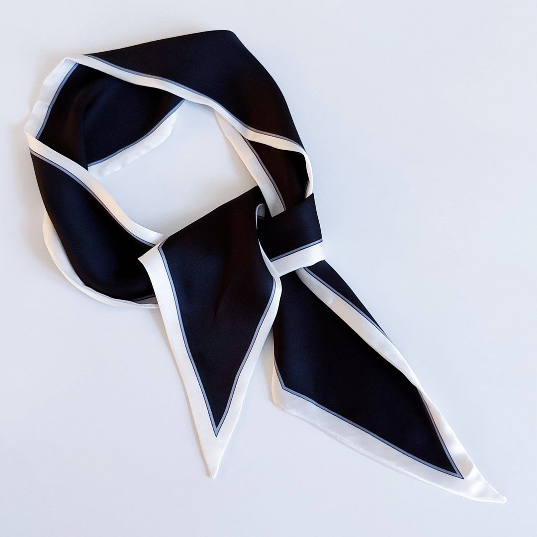 Contrast Ribbon Scarf
