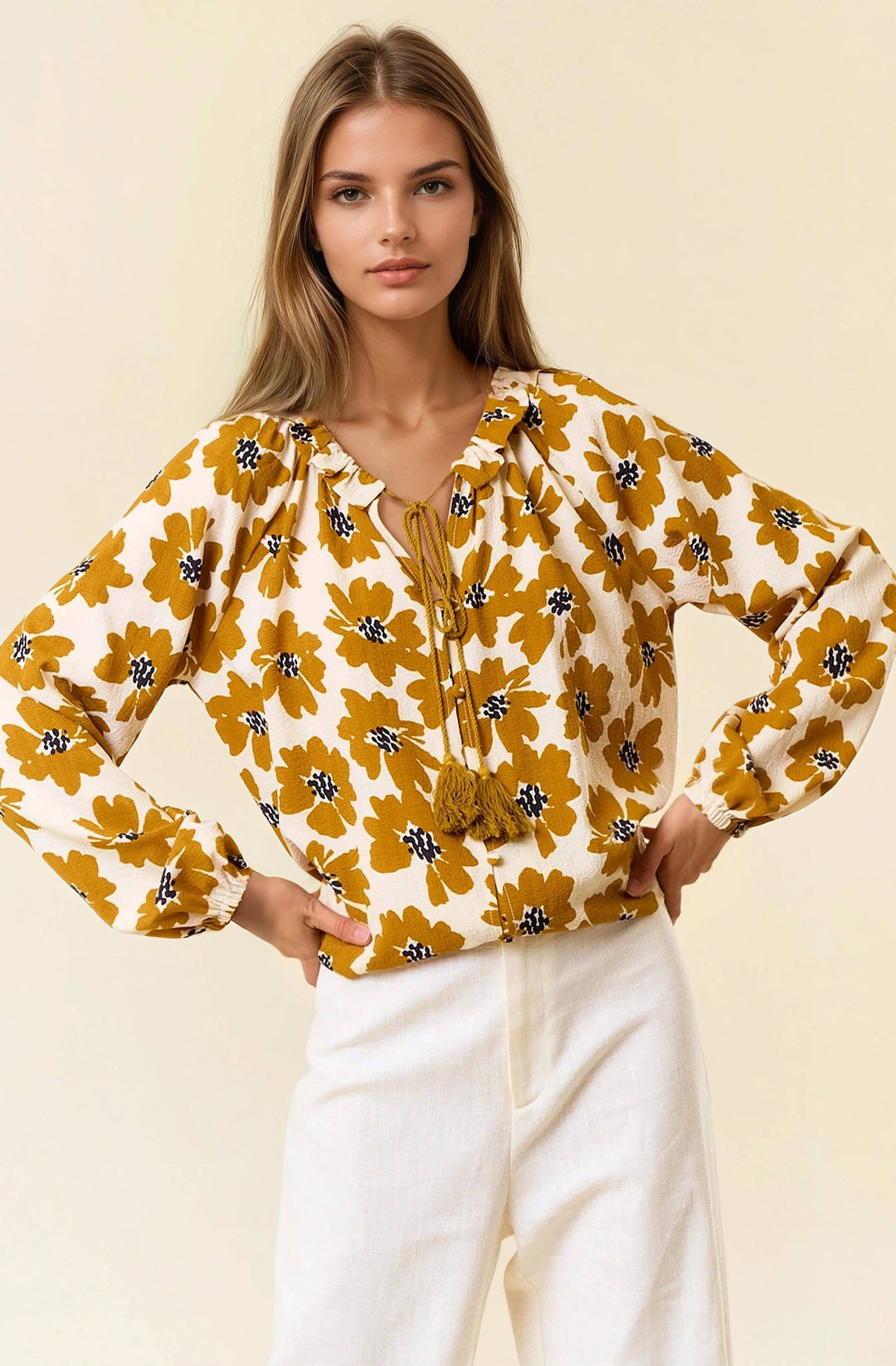 Golden Bloom Blouse