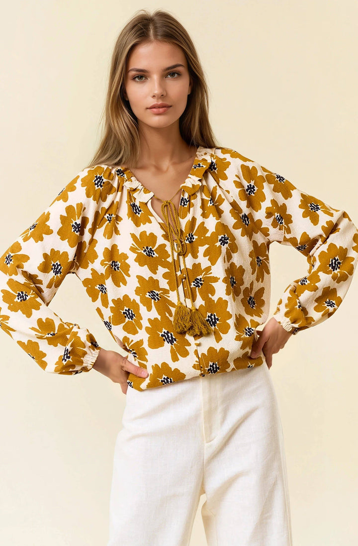 Golden Bloom Blouse