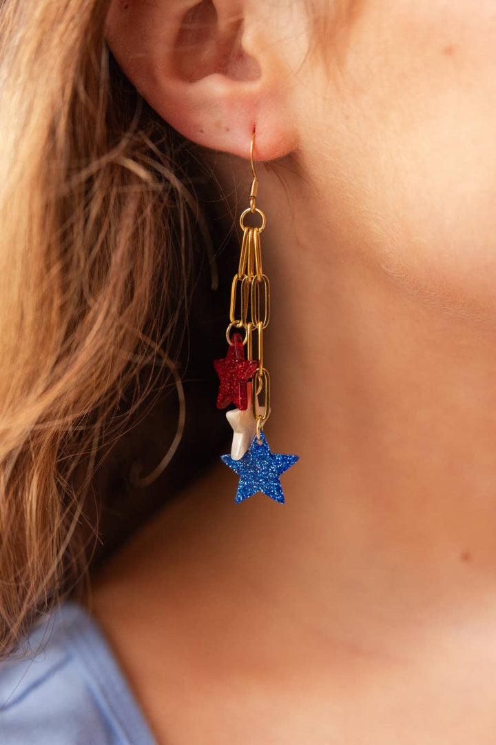 Firework Star Earrings