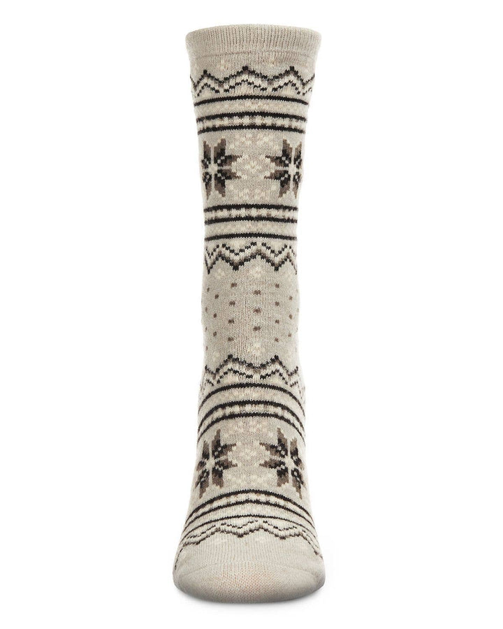 Fair Isle Cashmere Crew Socks