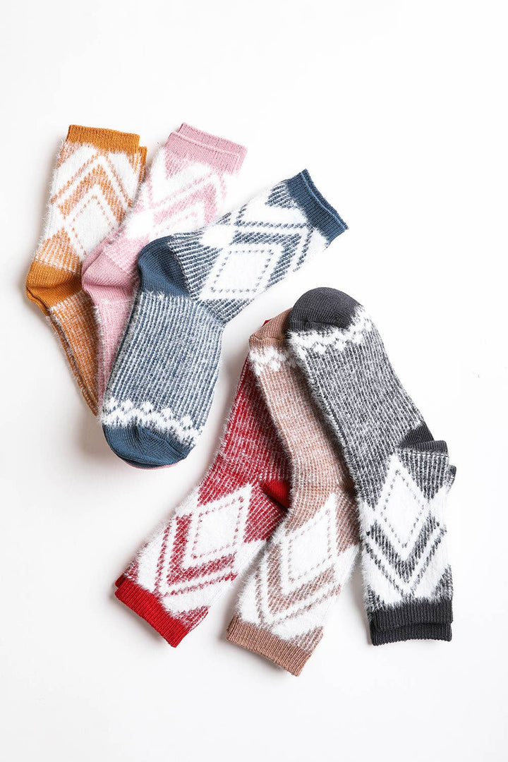 Cozy Diamond Socks