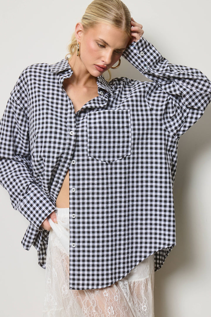 Reba Gingham Button Down Shirt