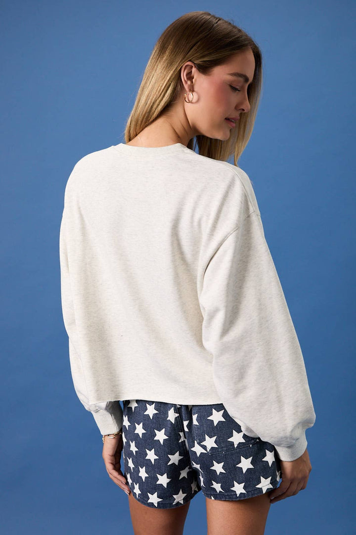 USA Crew Embroidered Sweatshirt