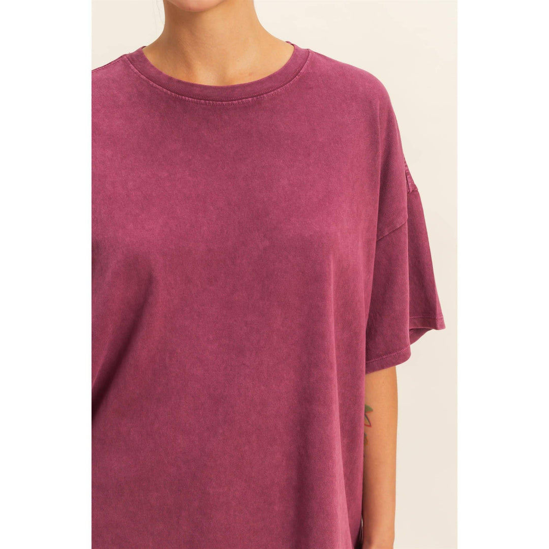 Mineral Wash Oversized Tee