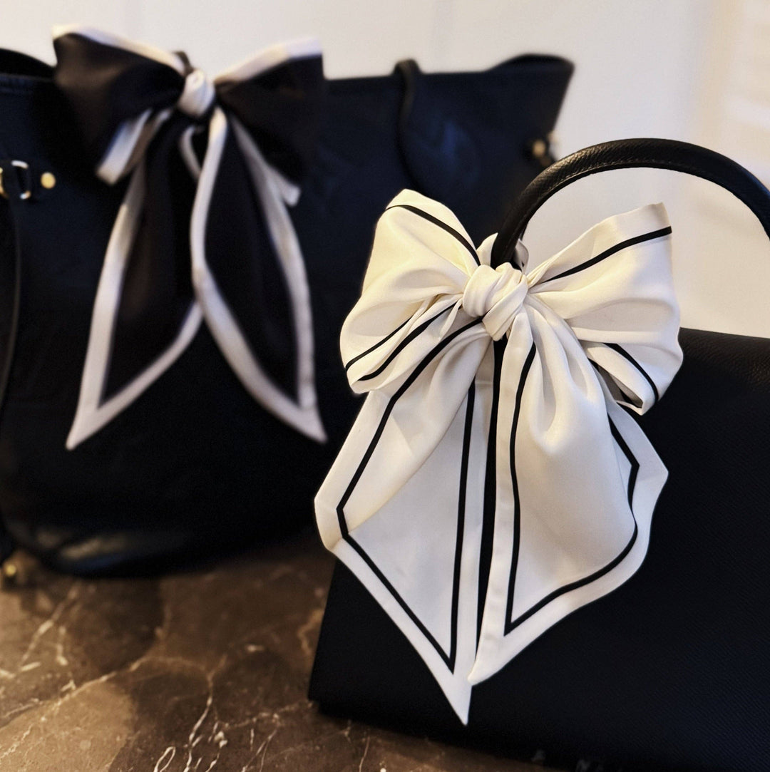 Contrast Ribbon Scarf