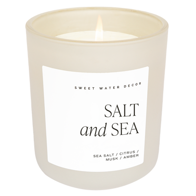 Salt and Sea Soy Candle 15oz