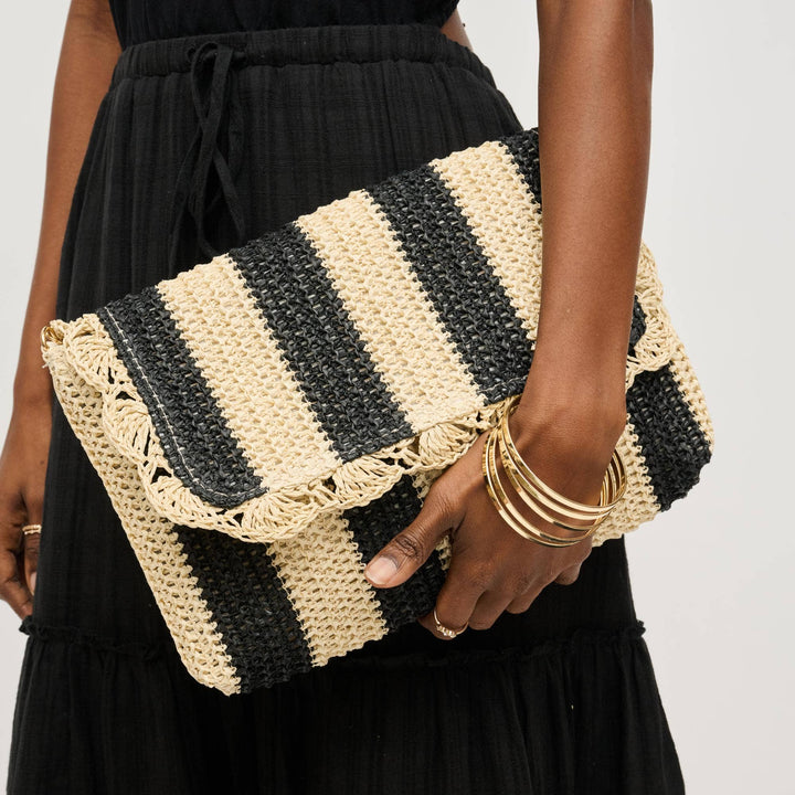 Winnie Woven Stripe Clutch