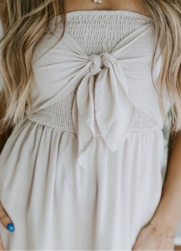 In The Moment Front Tie Jumpsuit