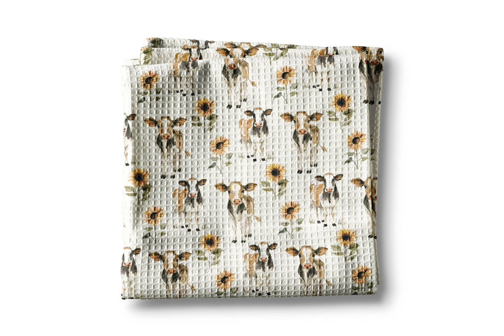 Sunflower Cow Kitchen Towel