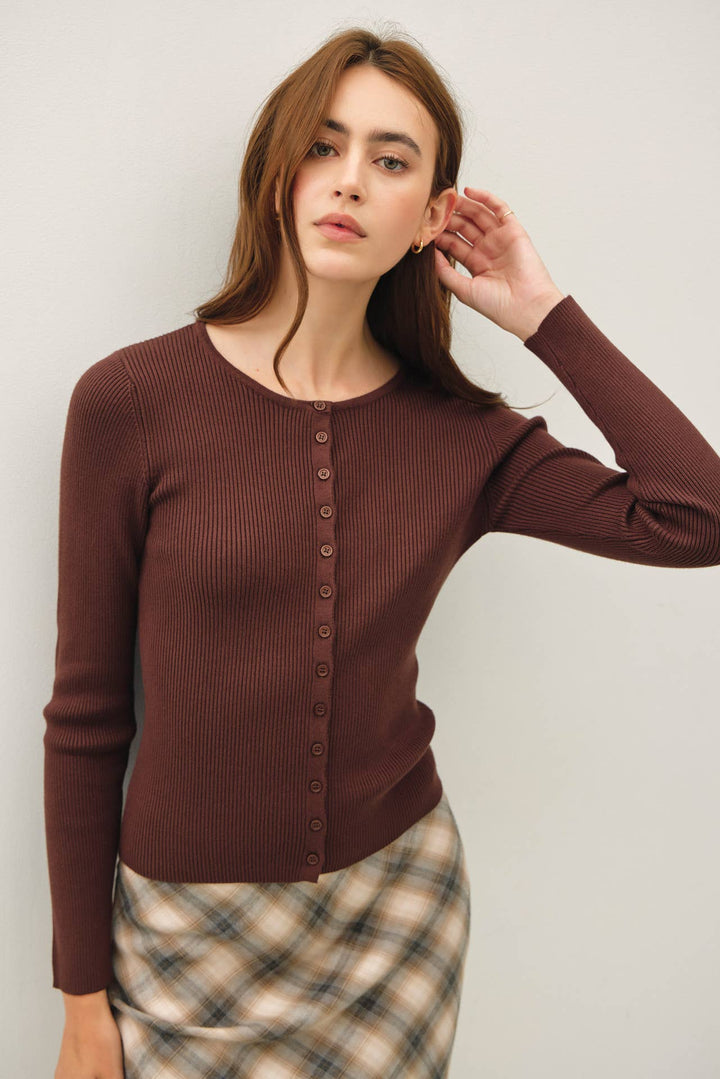 Taylor Ribbed Cardigan
